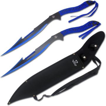 Snake Eye Fantasy Dual Ninja Swords With Nylon Sheath